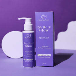 Radiant Glow Facewash, niacinamide and Rice water