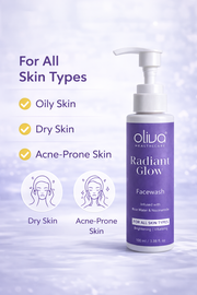 Radiant Glow Facewash, niacinamide and Rice water