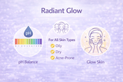 Radiant Glow Facewash, niacinamide and Rice water