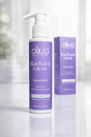 Radiant Glow Facewash, niacinamide and Rice water